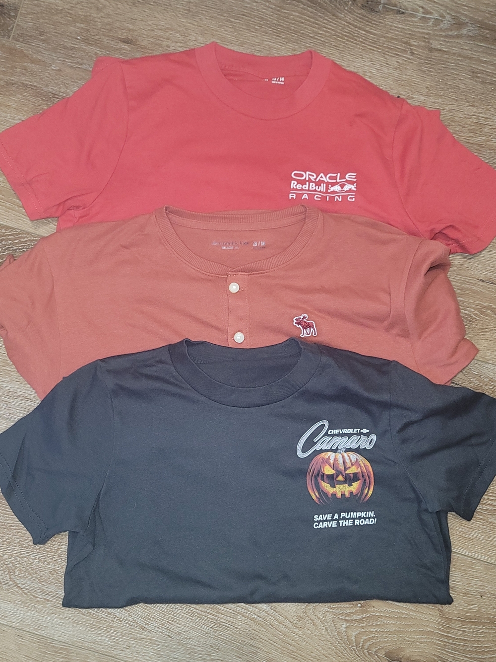 abercrombie kids Red, Rust & Black Tee Trio